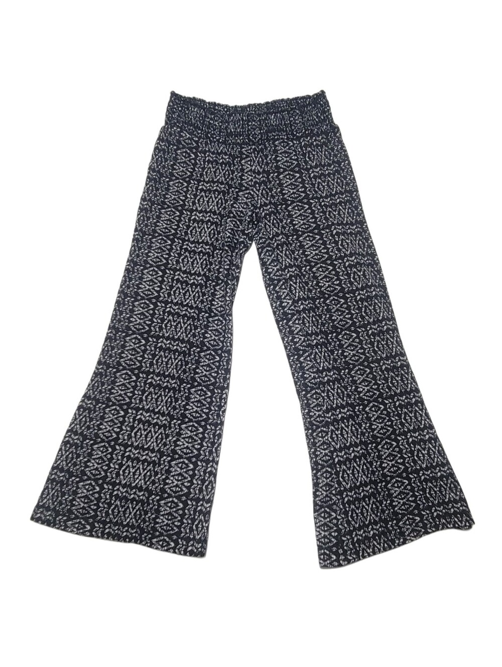 Girl's Mudd Black and White Knit Patterned Pants